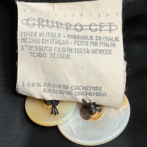 Valentino Miss V Vintage Black Cashmere Blazer 48 IT 14 US - Picture 6 of 11